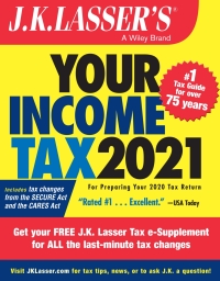 Cover image: J.K. Lasser's Your Income Tax 2021: For Preparing Your 2020 Tax Return 2nd edition 9781119742241