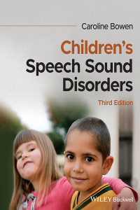 Cover image: Children's Speech Sound Disorders 3rd edition 9781119743118