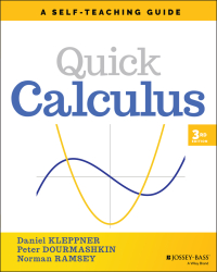 Cover image: Quick Calculus 3rd edition 9781119743194