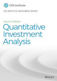 Omslagafbeelding: Quantitative Investment Analysis 4th edition 9781119743620