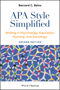 Cover image: APA Style Simplified 2nd edition 9781119745235