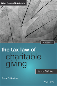 Cover image: The Tax Law of Charitable Giving 6th edition 9781119756002