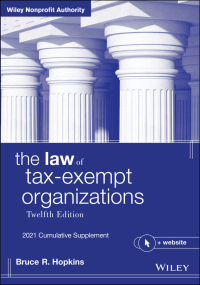 Cover image: The Law of Tax-Exempt Organizations, 2021 Cumulative Supplement 12th edition 9781119756286