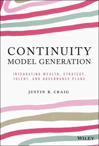 Omslagafbeelding: Continuity Model Generation: Integrating Wealth, Strategy, Talent, and Governance Plans 1st edition 9781119759300