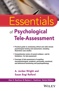 Titelbild: Essentials of Psychological Tele-Assessment 1st edition 9781119771883