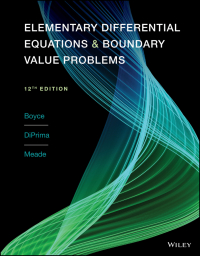 Cover image: Elementary Differential Equations and Boundary Value Problems 12th edition 9781119777694