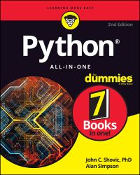 Imagen de portada: Python All-in-One For Dummies, 2nd Edition 2nd edition 9781119787600