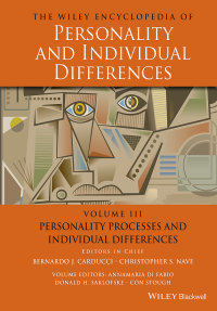 Imagen de portada: The Wiley Encyclopedia of Personality and Individual Differences, Personality Processes and Individuals Differences 1st edition 9781119057536