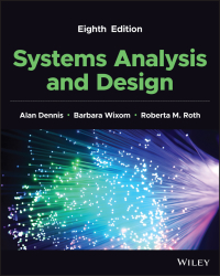 Cover image: Systems Analysis and Design 8th edition 9781119803782