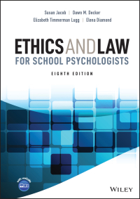 Cover image: Ethics and Law for School Psychologists 8th edition 9781119816355