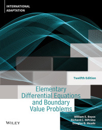 Imagen de portada: Elementary Differential Equations and Boundary Value Problems, International Adaptation 12th edition 9781119820512