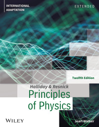 Cover image: Principles of Physics, Extended, International Adaptation 12th edition 9781119820611