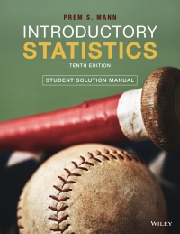 Titelbild: Introductory Statistics, Student Solutions Manual 10th edition 9781119778981