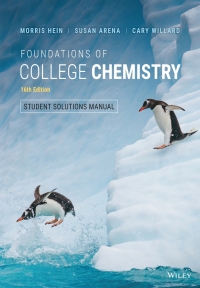 Imagen de portada: Foundations of College Chemistry, Student Solutions Manual 16th edition 9781119912408