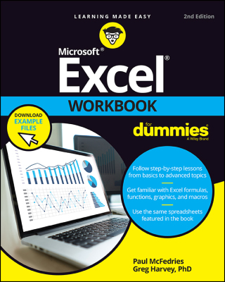 Cover image: Excel Workbook For Dummies, 2nd Edition 2nd edition 9781119832157