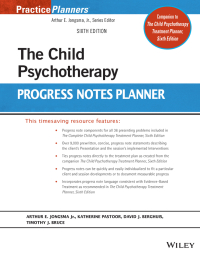 صورة الغلاف: The Child Psychotherapy Progress Notes Planner 6th edition 9781119840893