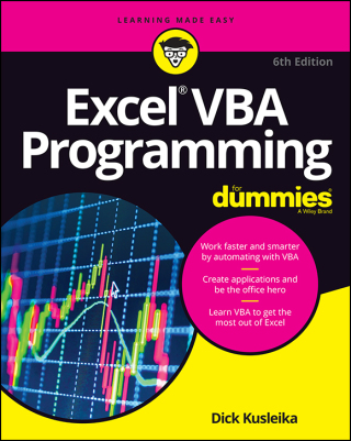 Cover image: Excel VBA Programming For Dummies, 6th Edition 6th edition 9781119843078