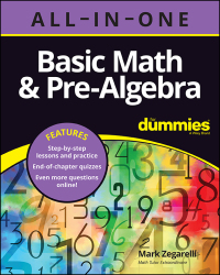Imagen de portada: Basic Math & Pre-Algebra All-in-One For Dummies (  Chapter Quizzes Online) 1st edition 9781119867081