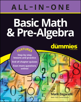 Cover image: Basic Math & Pre-Algebra All-in-One For Dummies (  Chapter Quizzes Online) 1st edition 9781119867081