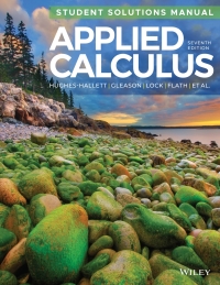 Cover image: Applied Calculus, Student Solutions Manual 7th edition 9781119880080