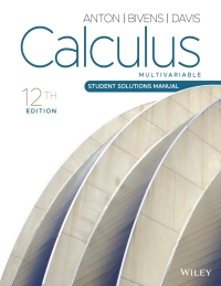 Cover image: Calculus: Multivariable, Student Solutions Manual 12th edition 9781119880226