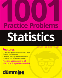 Imagen de portada: Statistics: 1001 Practice Problems For Dummies (  Free Online Practice) 1st edition 9781119883593