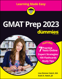 Imagen de portada: GMAT Prep 2023 For Dummies with Online Practice 10th edition 9781119886631