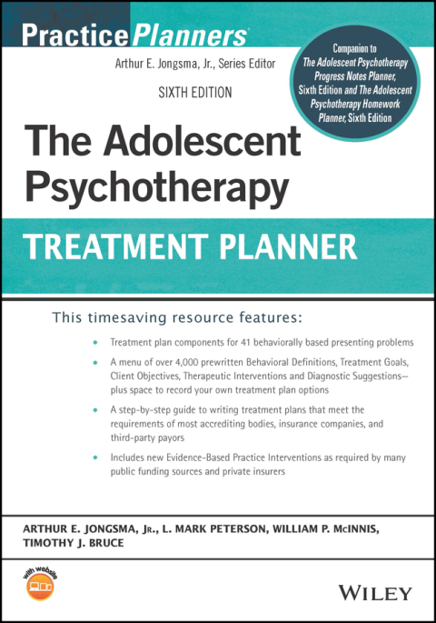 The Adolescent Psychotherapy Treatment Planner, 6th Edition - FULL INSTANT DOWNLOAD | PDF DOCX EPUB