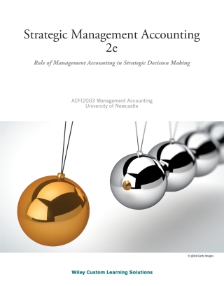 Cover image: (AUCS) Strategic Management Accounting 2e for University of Newcastle Wiley E-Text 4th edition 9781119890102