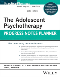 Cover image: The Adolescent Psychotherapy Progress Notes Planner 6th edition 9781119906407