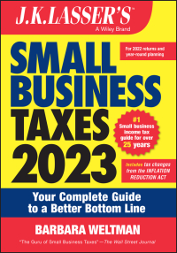 Imagen de portada: J.K. Lasser's Small Business Taxes 2023: Your Complete Guide to a Better Bottom Line 1st edition 9781119931218