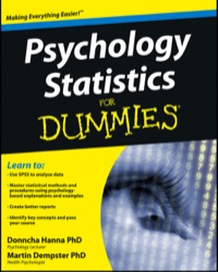 Cover image: Psychology Statistics For Dummies 1st edition 9781119952879