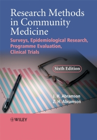 Titelbild: Research Methods in Community Medicine: Surveys, Epidemiological Research, Programme Evaluation, Clinical Trials 6th edition 9780470986615