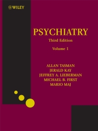 Imagen de portada: Psychiatry 3rd edition 9780470065716