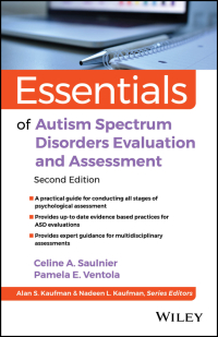 Cover image: Essentials of Autism Spectrum Disorders Evaluation and Assessment 2nd edition 9781119982517
