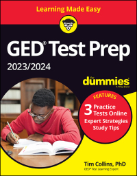 Titelbild: GED Test Prep 2023/2024 For Dummies with Online Practice 6th edition 9781119989097