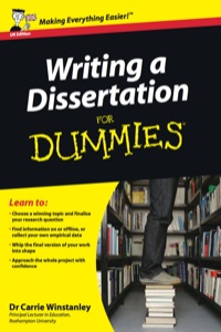 Cover image: Writing a Dissertation For Dummies, UK Edition 1st edition 9780470742709