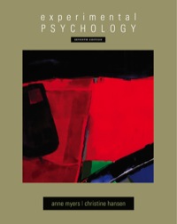Cover image: Experimental Psychology 7th edition 9781133484288