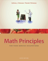 Cover image: Math Principles for Food Service Occupations 6th edition 9781133558422