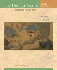 Cover image: The Human Record: Sources of Global History, Volume I: To 1500 7th edition 9781133339540