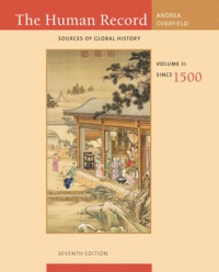 Cover image: The Human Record: Sources of Global History, Volume II: Since 1500 7th edition 9780495913085