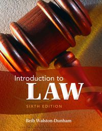 Cover image: Introduction to Law 6th edition 9781111311896
