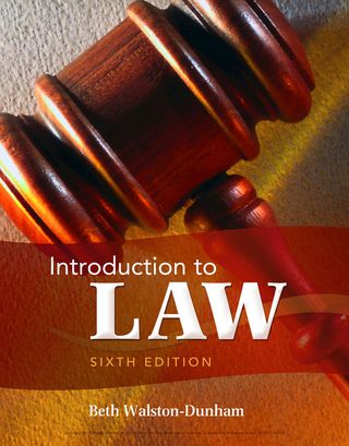 Cover image: Introduction to Law 6th edition 9781111311896