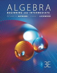 Cover image: Algebra: Beginning and Intermediate 3rd edition 9781285020143