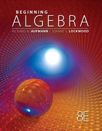 Cover image: Beginning Algebra 8th edition 9780357088319