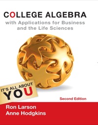 Cover image: College Algebra with Applications for Business and Life Sciences 2nd edition 9781133108498