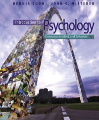 Cover image: Introduction to Psychology: Gateways to Mind and Behavior with Concept Maps and Reviews 13th edition 9781111833633
