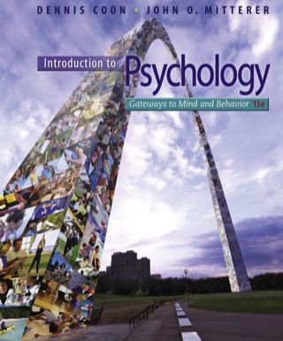 Cover image: Introduction to Psychology: Gateways to Mind and Behavior with Concept Maps and Reviews 13th edition 9781111833633