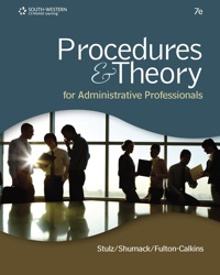 Cover image: Procedures & Theory for Administrative Professionals 7th edition 9781133897873