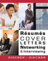 Cover image: Resumes, Cover Letters, Networking, and Interviewing 4th edition 9781133991311